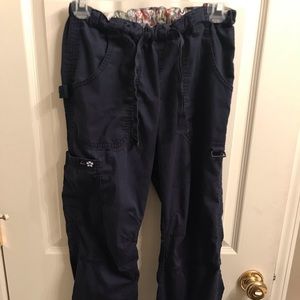 Navy blue scrub pants by Koi, XXS